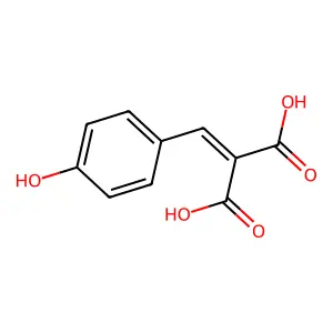2-[(4-Hydroxyphenyl)methylidene]propanedioic acid structure