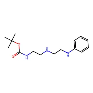 tert-butyl N-[2-(2-anilinoethylamino)ethyl]carbamate structure