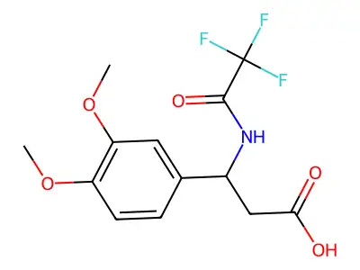 3-(3,4-dimethoxyphenyl)-3-[(2,2,2-trifluoroacetyl)amino]propanoic Acid structure