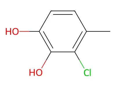 3-Chloro-4-methylcatechol structure