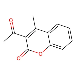 3-Acetyl-4-methyl-2H-1-benzopyran-2-one structure