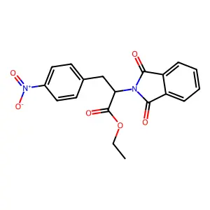 Ethyl 2-(1,3-dioxoisoindol-2-yl)-3-(4-nitrophenyl)propanoate structure