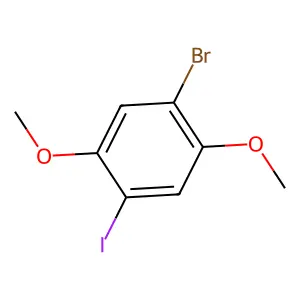 1-Bromo-4-iodo-2,5-dimethoxybenzene structure