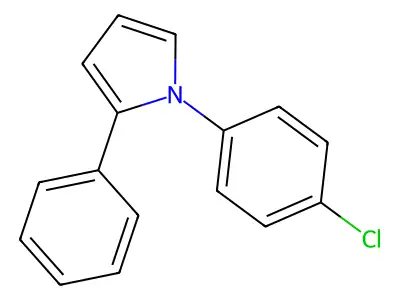 1-(4-chlorophenyl)-2-phenyl-1H-pyrrole structure