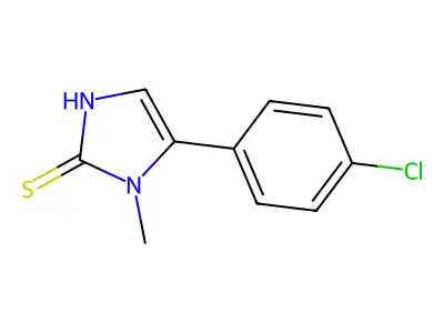 5-(4-chlorophenyl)-1-methyl-1H-imidazole-2-thiol structure