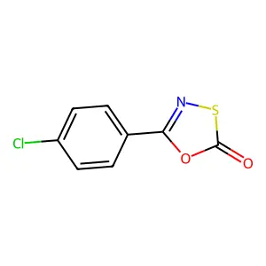 5-(4-Chlorophenyl)-1,3,4-oxathiazol-2-one structure