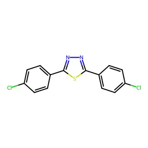 1,3,4-Thiadiazole, 2,5-bis(4-chlorophenyl)- structure