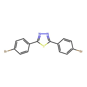 2,5-Bis(4-bromophenyl)-1,3,4-thiadiazole structure