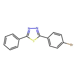 2-(4-Bromophenyl)-5-phenyl-1,3,4-thiadiazole structure