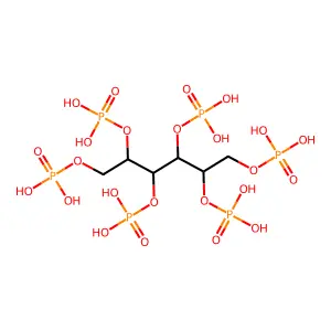 D-葡萄糖醇-1,2,3,4,5,6-六(磷酸氢酯) structure