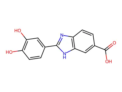 3,4-Dihydroxy-2-phenyl-1H-benzimidazole-5-carboxylic acid structure