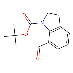 N-Boc-indoline-7-carboxaldehyde structure