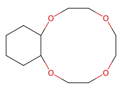 2,5,8,11-Tetraoxabicyclo[10.4.0]hexadecane structure