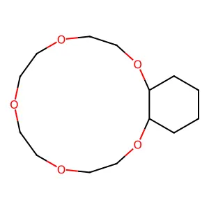 十四氢-1,4,7,10,13-苯并五氧杂环十五烷 structure