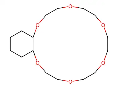 Cyclohexano-18-crown-6 structure