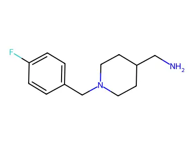 [1-(4-Fluorobenzyl)piperidin-4-yl]methylamine structure