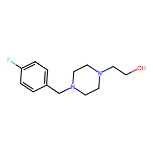1-(4-Fluorobenzyl)-4-(2-Hydroxyethyl)Piperazine structure