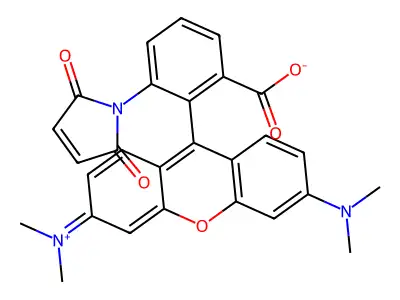 Tetramethylrhodamine-6-maleimide structure