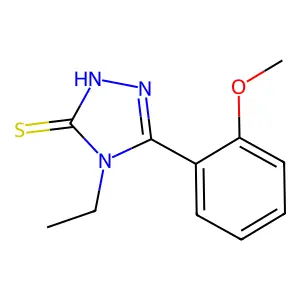4-ethyl-5-(2-methoxyphenyl)-4H-1,2,4-triazole-3-thiol structure