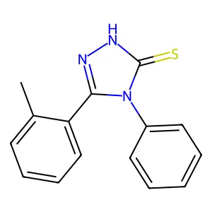 5-(2-methylphenyl)-4-phenyl-4H-1,2,4-triazole-3-thiol structure