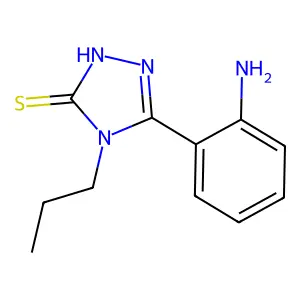 5-(2-Aminophenyl)-2,4-dihydro-4-propyl-3H-1,2,4-triazole-3-thione structure