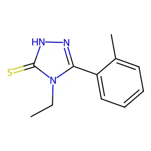 4-ethyl-5-(2-methylphenyl)-4H-1,2,4-triazole-3-thiol structure