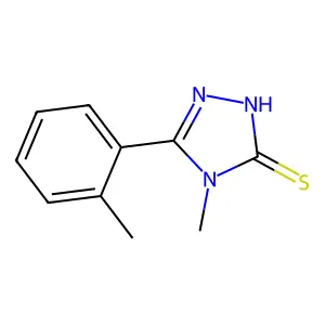 4-methyl-5-(2-methylphenyl)-4H-1,2,4-triazole-3-thiol structure