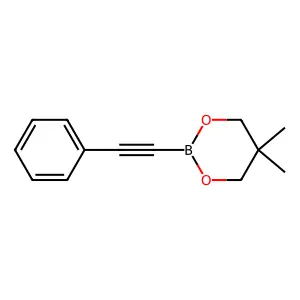 5,5-Dimethyl-2-(phenylethynyl)-1,3,2-dioxaborinane structure