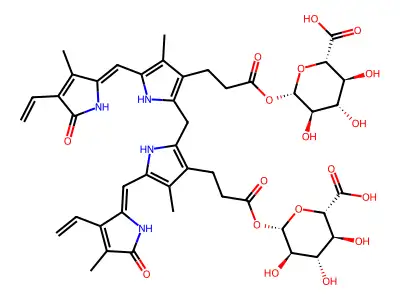 Bilirubin Di-acyl-b-D-glucuronide structure