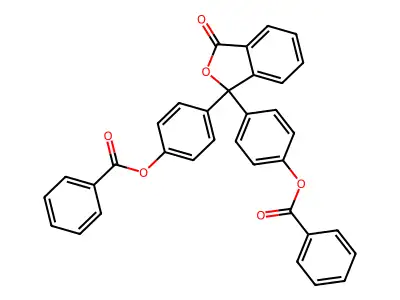 1(3H)-Isobenzofuranone, 3,3-bis[4-(benzoyloxy)phenyl]- structure