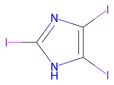 2,4,5-Triiodo-1H-imidazole structure