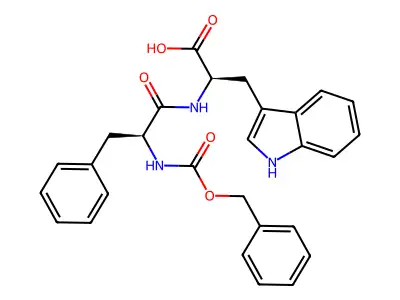 Cbz-L-phenylalanyl-D-tryptophan structure