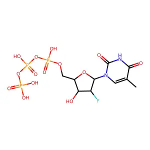 Clevudine triphosphate structure