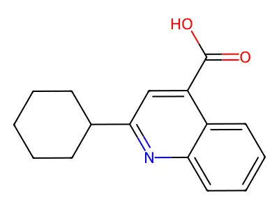 2-Cyclohexylquinoline-4-carboxylic acid structure