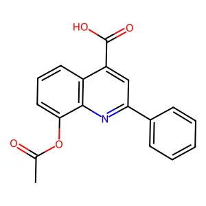 8-(乙酰氧基)-2-苯基-4-喹啉甲酸 structure