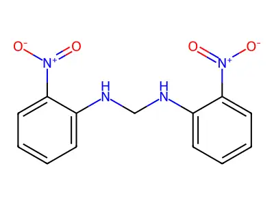N,N'-Bis-(2-nitro-phenyl)-methanediamine structure