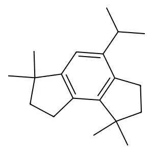 As-Indacene, 1,2,3,6,7,8-hexahydro-1,1,6,6-tetramethyl-4-(1-methylethyl)- structure