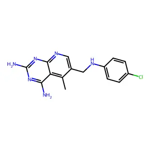 6-[(4-Chloro-phenylamino)-methyl]-5-methyl-pyrido[2,3-d]pyrimidine-2,4-diamine structure