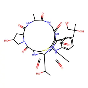 鬼笔环肽 structure