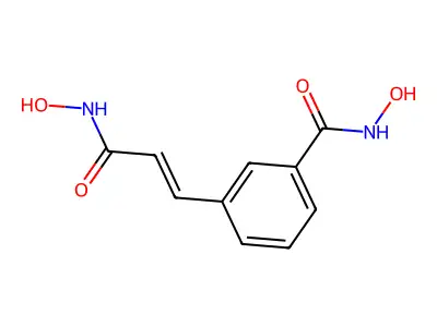 N-羟基-3-[3-(羟基氨基)-3-氧代丙-1-烯-1-基]苯甲酰胺 structure