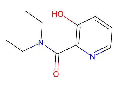 N,N-diethyl-3-hydroxypyridine-2-carboxamide structure