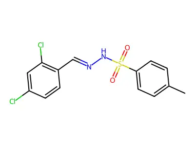 4-Methylbenzenesulfonic acid 2-[(2,4-dichlorophenyl)methylene]hydrazide structure