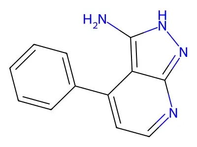 4-Phenyl-1H-pyrazolo[3,4-b]pyridin-3-ylamine structure