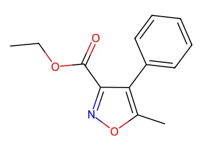 Ethyl 5-methyl-4-phenyl-1,2-oxazole-3-carboxylate structure