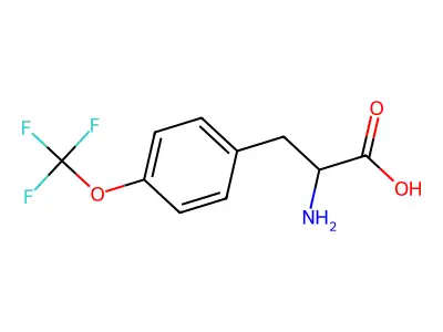 2-amino-3-[3-(trifluoromethoxy)phenyl]propanoic Acid structure