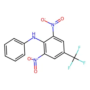 2,6-dinitro-N-phenyl-4-(trifluoromethyl)aniline structure