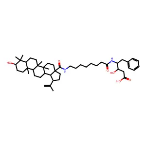 Betulinic acid NH-HepCONHPrCOOH deriv. structure