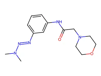 N-(3-(3,3-Dimethyl-1-triazenyl)phenyl)-4-morpholineacetamide structure