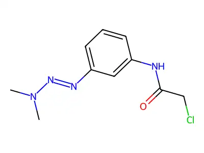N-(3-(3,3-Dimethyltriazeno)phenyl)chloroacetamide structure