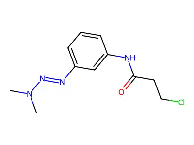 3-Chloro-N-(3-(3,3-dimethyl-1-triazenyl)phenyl)propanamide structure